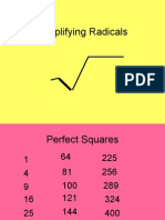 Simplifying Radicals