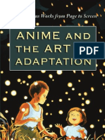 Anime and The Art of Adaptation-Eight Famous Works From Page To Screen (Dani Cavallaro, 2010)