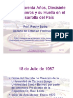 USB: Cuarenta Años, Diecisiete Mil Ingenieros y Su Huella en El Desarrollo de Venezuela