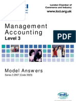 Management Accounting/Series-3-2007 (Code3023)