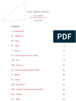 Linear Algebra Libraries