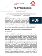 Vibration Absorption and Isolation in Dynamically Loaded Foundations