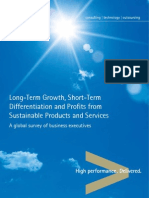 Long-Term Growth, Short-Term Differentiation and Profits From Sustainable Products and Services