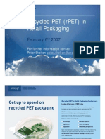 Recycled PET (rPET) in Retail Packaging