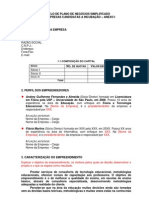 Modelo de Plano de Negócios Simplificado