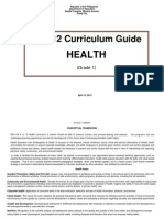 K To 12 - Health Curriculum Grade 1