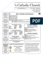 St. Mary's Catholic Church: Mass Schedule and Intentions