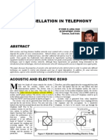 Echo Cancellation in Telephony