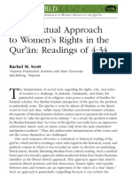 A Contextual Approach To Women's Rights in The Quran - Readings of 4-34