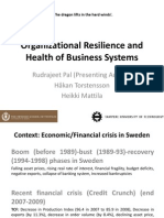 Organizational Resilience and Health of Business Systems