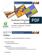 Quantification of Permeability Heterogeneity For Reservoir Uncertainty Quantification