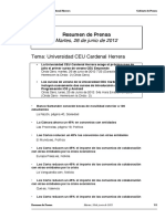 Resumen Prensa CEU-UCH 26-06-2012