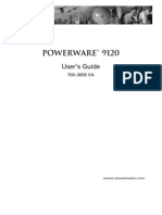 Powerware 9120 User Guide