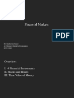 Financial Markets: Dr. Katherine Sauer A Citizen's Guide To Economics ECO 1040