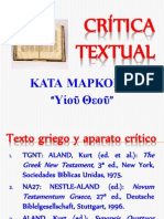 Crítica Textual de Mc 1,1 (υἱοῦ θεοῦ)