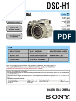 Sony DSC-H1 Service Manual