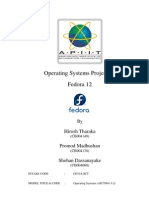 Operating Systems - Fedora 12 - Hirosh Tharaka 