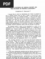 PLJ Volume 39 Number 3 - 03 - Florentino P. Feliciano - On The Functions of Judicial Review