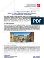 Communiqué de Presse: Icade Et La Caisse D'epargne Aquitaine Poitou-Charentes Posent La 1ère Pierre de Monnaie-Gouverneurs À Bayonne