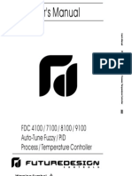 User's Manual: FDC 4100 / 7100 / 8100 / 9100 Auto-Tune Fuzzy / PID Process / Temperature Controller