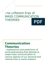 4 Eras of Mass Communication Theories