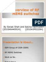 An Overview of RF MEMS Switches