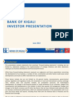 Bank of Kigali Investor Presentation Q1 & 3M 2012