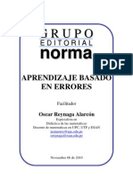 Aprendizaje Basado en Errores