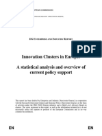 Innovation clusters in Europe: a statistical analysis and overview of current policy support(Eng)/ Clusters de innovación en Europa: un análisis estadístico y perspectiva general de la actual política de soporte(Ing)/ Berrikuntza klusterrak Europan: analisi estatistikoa eta egungo euskarri politikaren ikuspuntu orokorra(Ing)