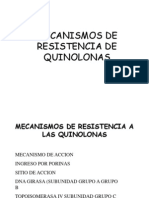 Mecanismos de Resistencia de Quinolonas