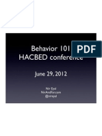 Behavior 101 (HACBED)