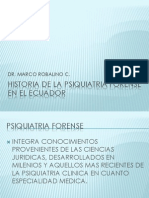 Historia de La Psiquiatria Forense en El Ecuador