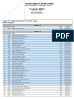 Resultado Vestibular 2012 02 UFT