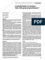 Services: Development of A Questionnaire Patients' Satisfaction