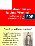 Comida Virreinal - Monasterios