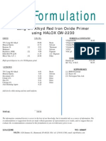 Loa2230e Long-Oil Alkyd Red Iron Oxide Primer Using HALOX® CW-2230