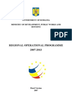 Regional Operational Programme-Romania 2007-2013 - Version2007