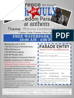 Freedom Parade Flier 2012