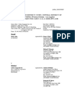 Jessica Alba v. Caden Companies, 2-11-CV-10230-JFW-AGR (C.D. Cal.) (Case Docket As of 7-3-12)