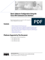 Basic Config Using Cisco IOS Command Line Interface
