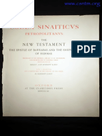 Codex Sinaiticus Petropolitanus, The New Testament The Epistle of Barnabas and The Shepherd of Hermas, Kirsopp Lake (1911)