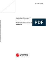 As 2338-2004 Preferred Dimensions of Wrought Metal Products