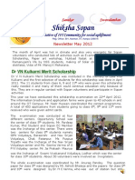 Shiksha Sopan May Newsletter 2012 