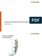 Drying-Out & Heating-Up of Refractory Linings