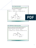 Ch-1: Elementary of Signal and System: P1.1. A Continuous-Time Signal F (T) Shown in Figure P1.1. Sketch