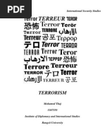 Terrorism: International Security Studies