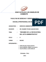 Revocacion Del Acto Administrativo