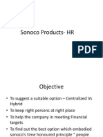 Sonoco Products - HR