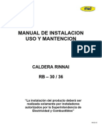 Manual Rinnai 30 - 36.