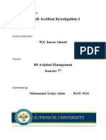 Essential Steps of Air Accident Investigation and Impediments To Investigation